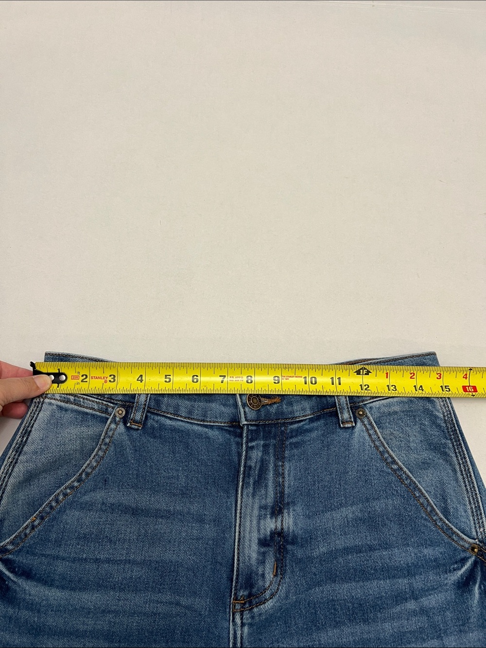 LANHTROPY ambar denim Barrel pant jeans in washed indigo Size Medium - Picture 5 of 16
